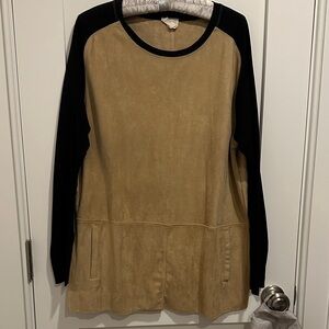 Fun Faux Suede Vegan Tunic